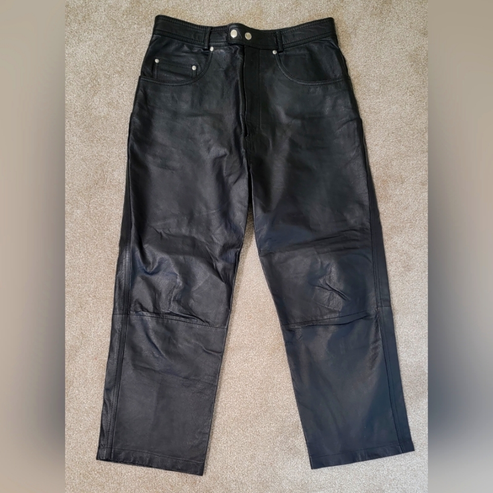 Black Leather Pants
